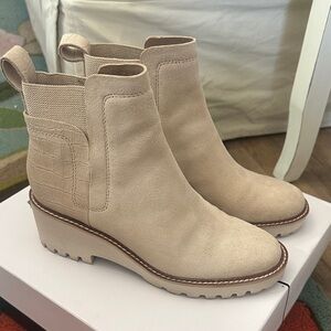 Dolce Vita Beige Ankle Booties